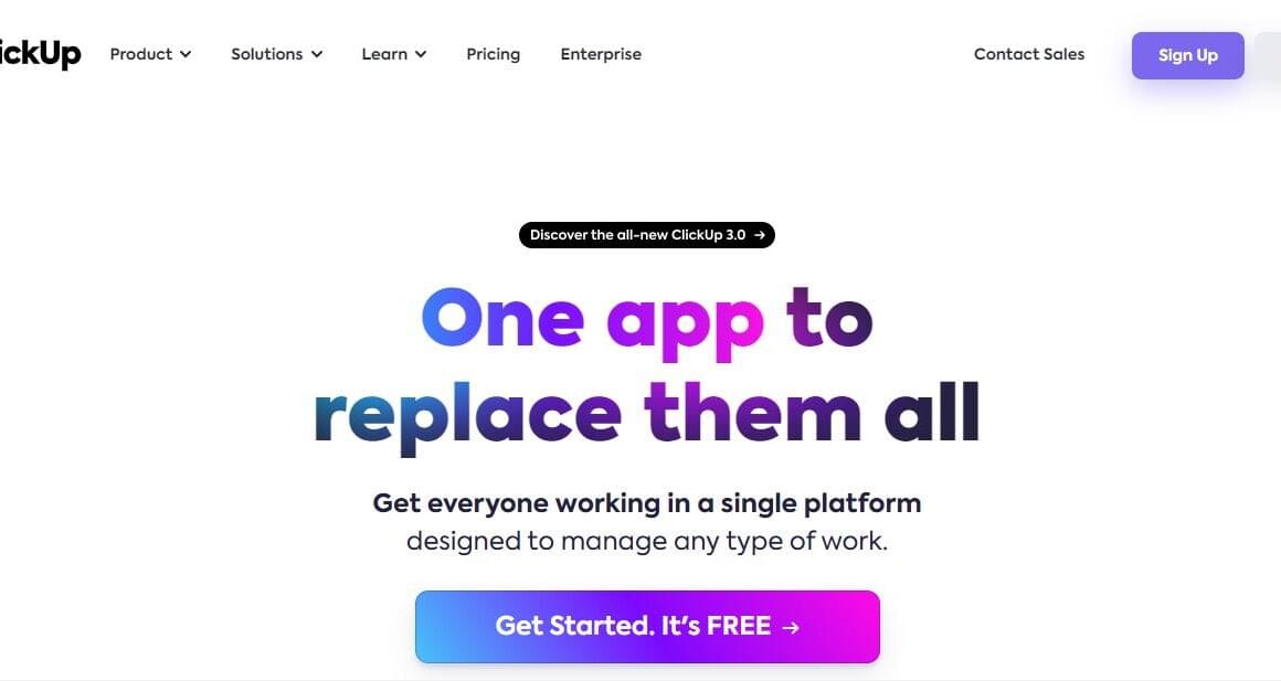 ClickUp (Free Project Management Software)