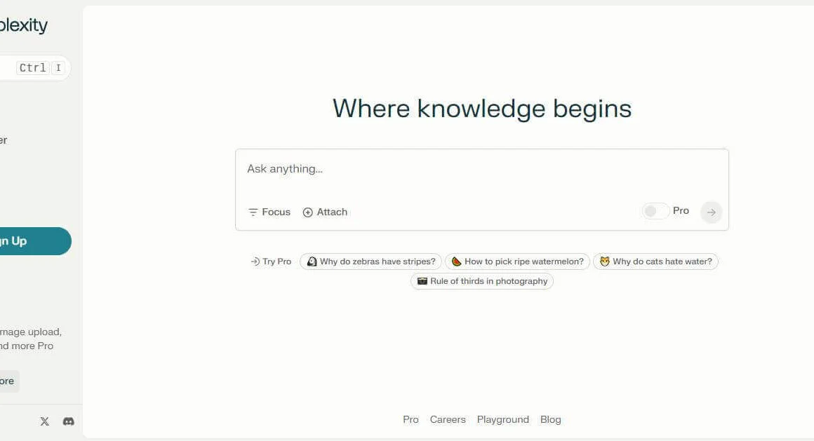 Perplexity (Free Artificial Intelligence Research Chatbot)