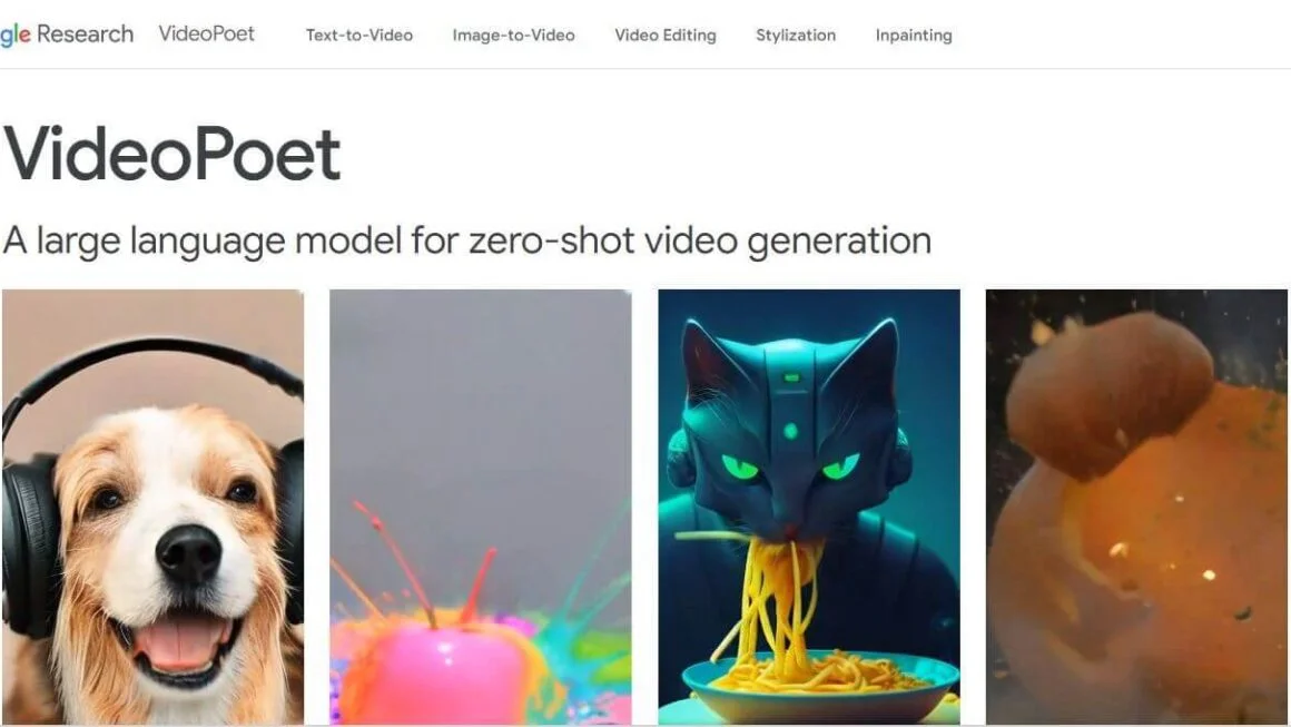 Google VideoPoet (Free Video From Text & Image to Video)