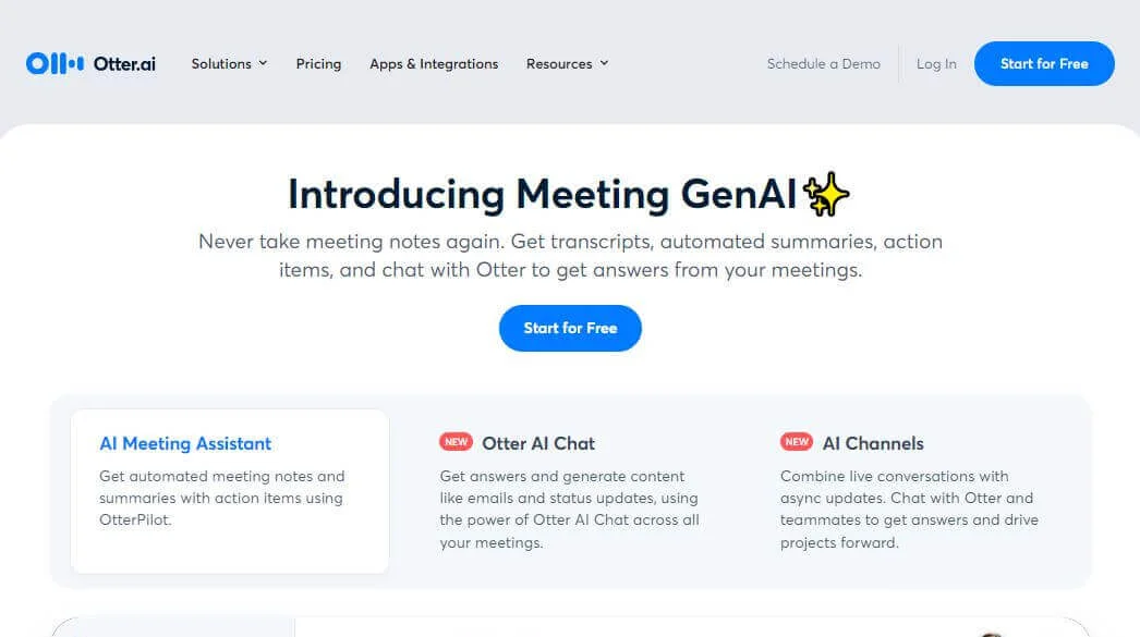 Otter AI (Free Note Taking AI)