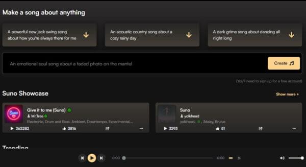 Suno (AI Music Generator Free, AI Song Generator)