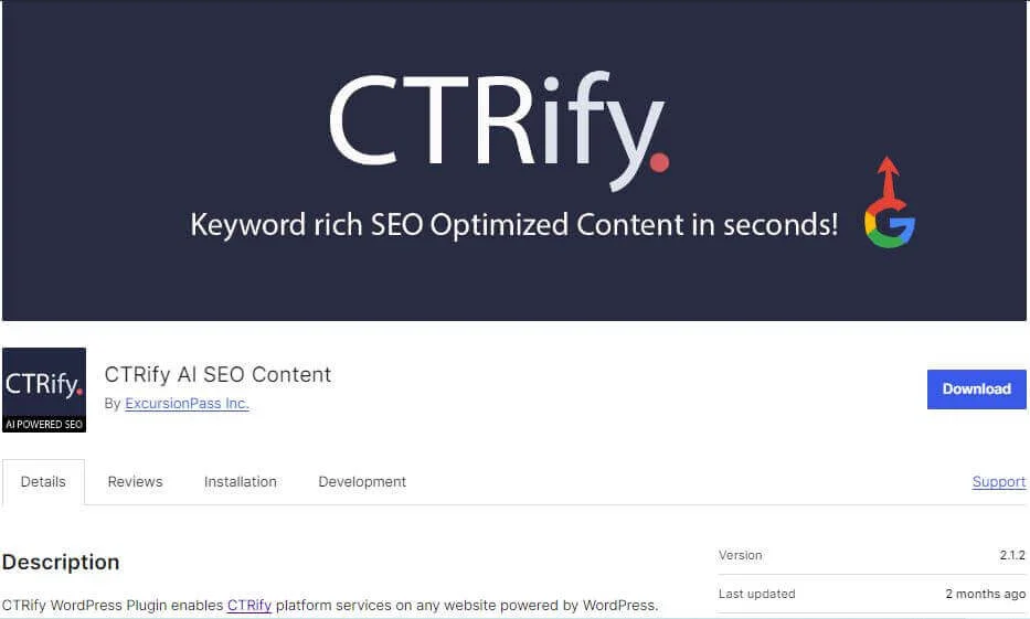 CTRify (AI SEO Tool For Wordpress)