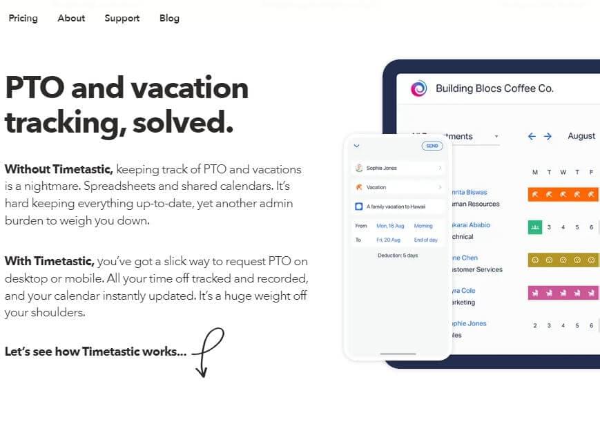 Timetastic ( Remote Workforce Automation Management Tool )